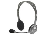 LOGITECH H110 sive slušalke z mikrofonom
