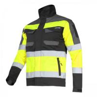 JAKNA VISOKE VIDLJIVOSTI ČRNO-RUMENA M, SLIM FIT LAHTI L4041102