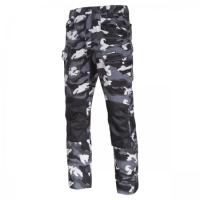 HLAČE KAMUFLAŽNE ČRNO-SIVE SLIM FIT M LAHTI L4051402