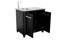 COZZE miza z inox ploščo, koritom in armaturo 90x60x90 cm (90529)