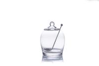 Evviva Kristen steklena posoda za olive z žličko inox / 10,5cmxh14