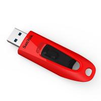 SanDisk USB DISK 32GB ULTRA RDEČA, 3.0, rdeč, brez pokrovčka