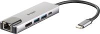 D-Link  5-v-1 razdelilnik z HDMI / Ethernet in napajanjem