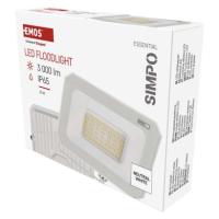 LED reflektor SIMPO 30W, bel, IP65, 3000 lm, nevtralna bela