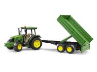 BRUDER 02108 TRAKTOR J.DEERE PRIKOLICA